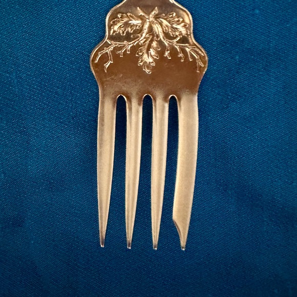 GORGEOUS! CHARTER OAK Roger Bros Meat or Serving Fork 1906 Silverplate - Picture 10 of 12